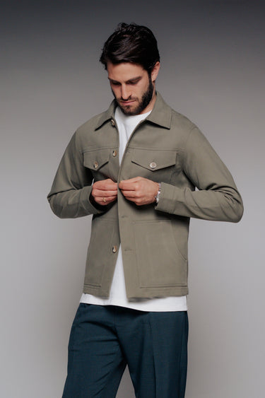 CHAQUETA AVENUE ALABAMA DRIL VERDE MILITAR