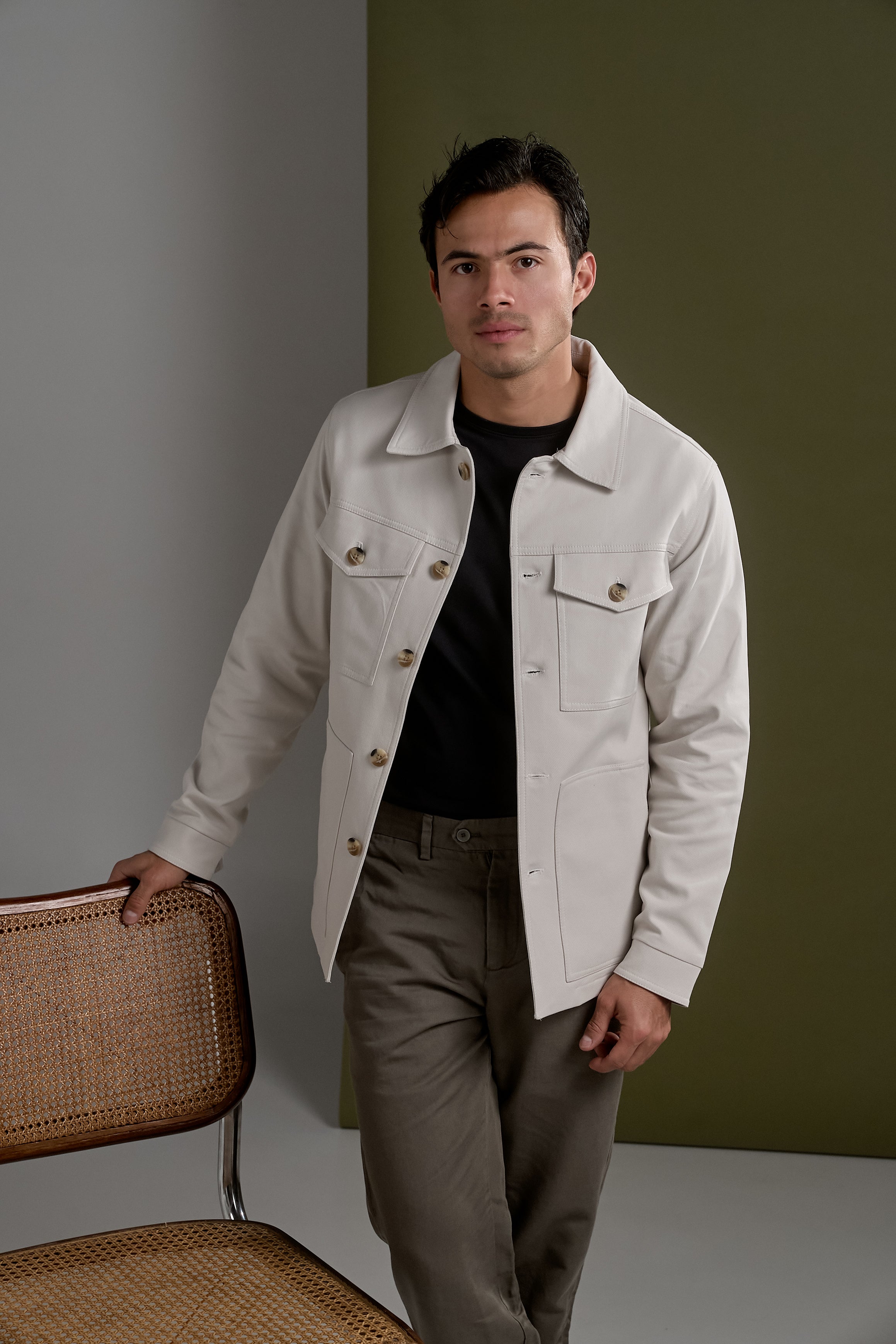 CHAQUETA AVENUE ALABAMA DRIL BEIGE