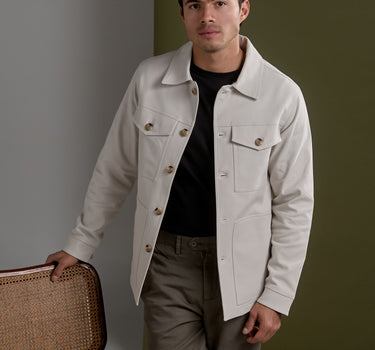 CHAQUETA AVENUE ALABAMA DRIL BEIGE