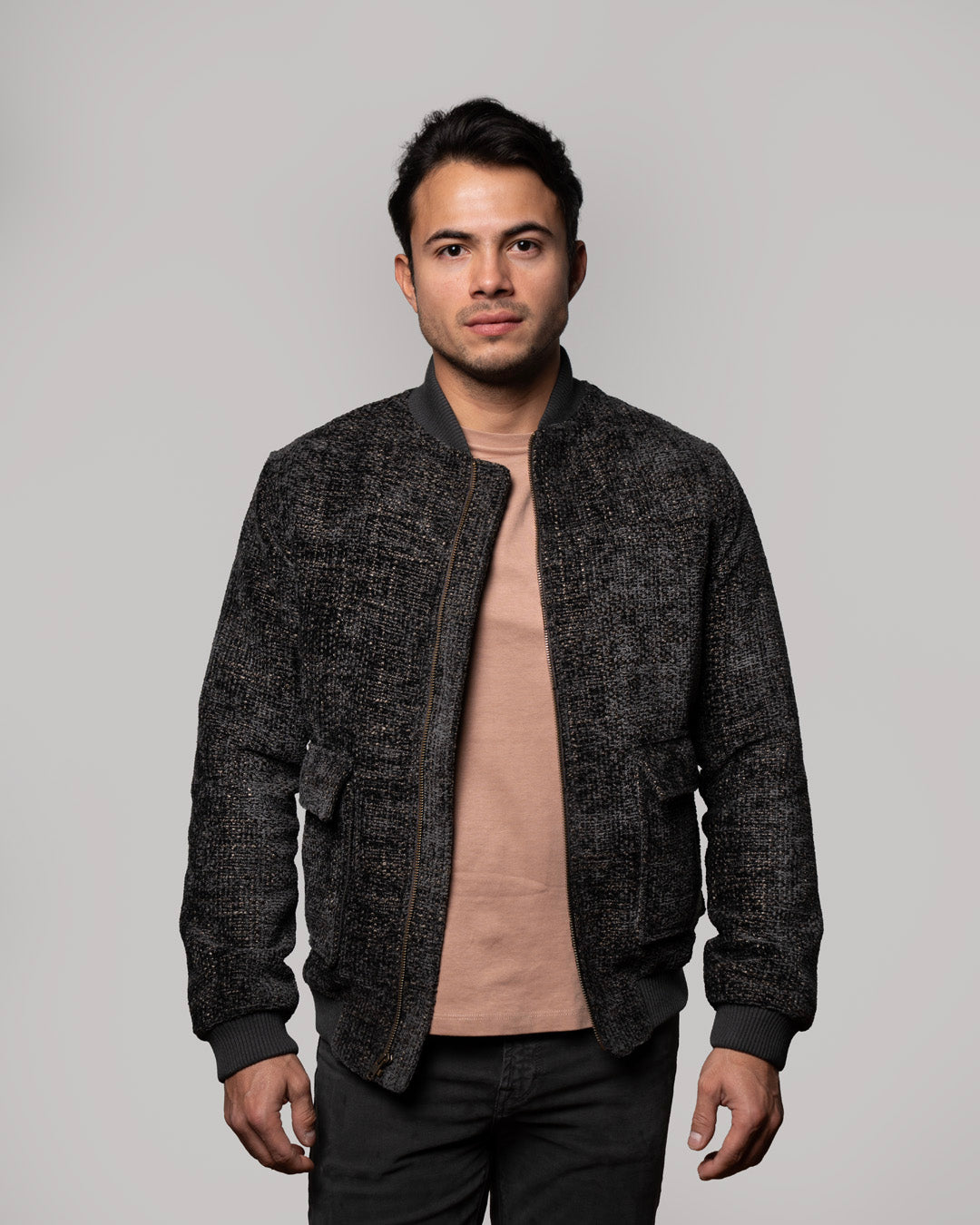 CHAQUETA CHELSEA BOMBER  GRIS