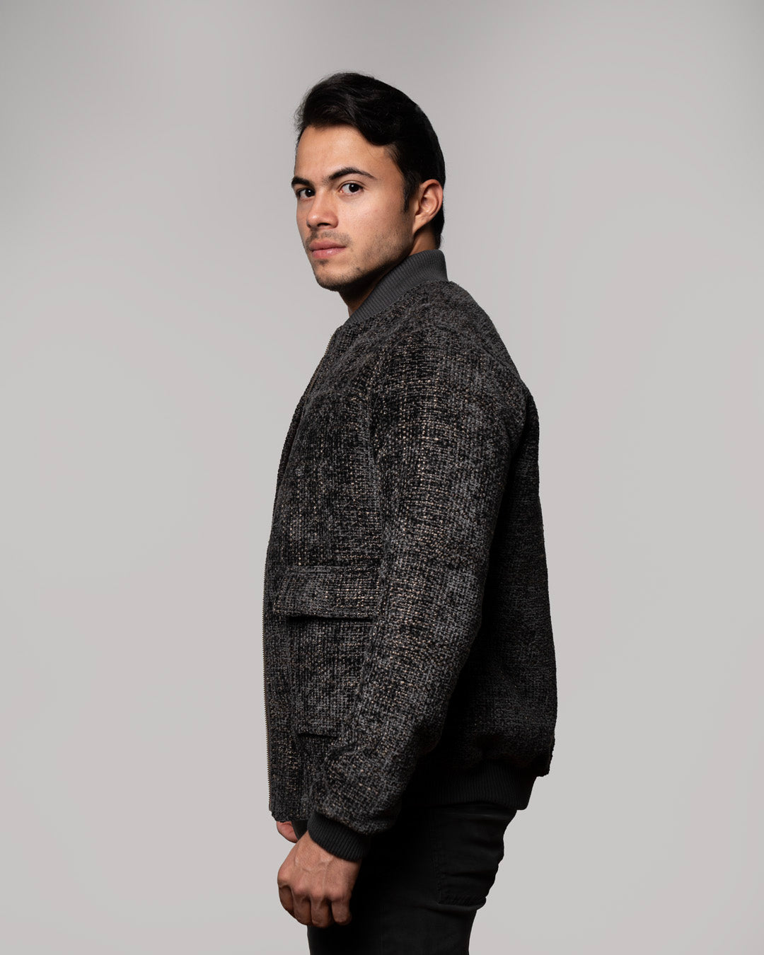 CHAQUETA CHELSEA BOMBER  GRIS