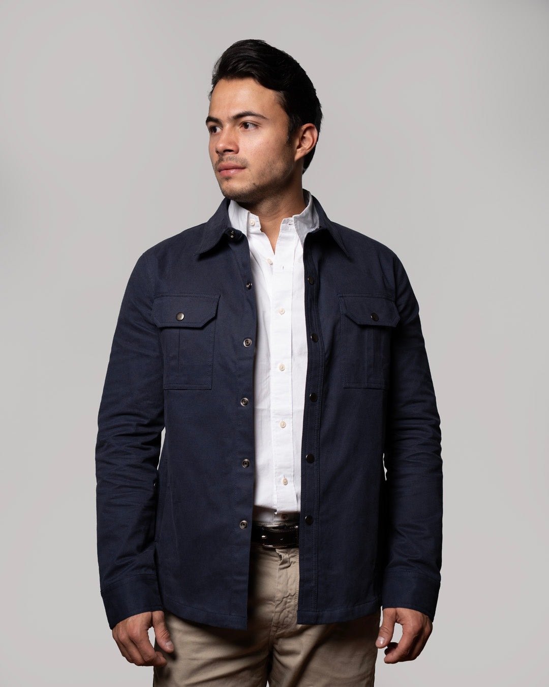 HUDSON SOBRE CAMISA  AZUL NAVY
