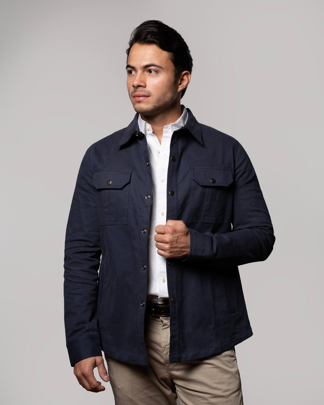 HUDSON SOBRE CAMISA  AZUL NAVY
