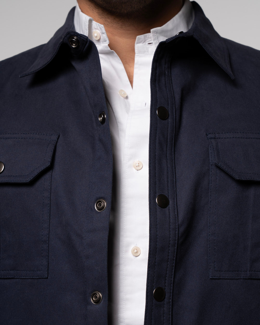 HUDSON SOBRE CAMISA  AZUL NAVY