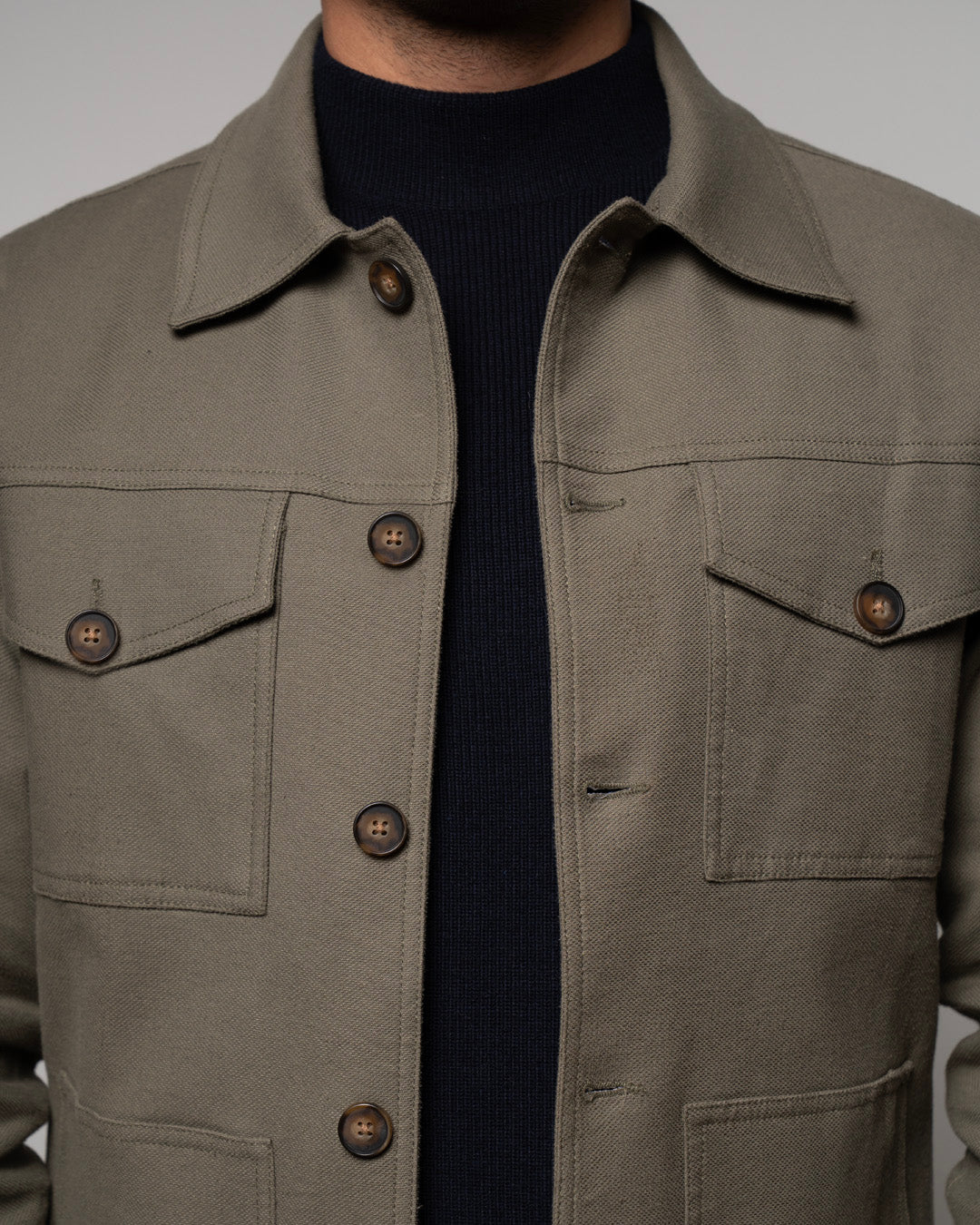 CHAQUETA AVENUE ALABAMA DRIL VERDE MILITAR