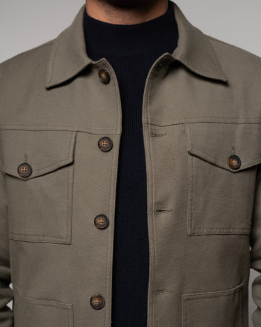 CHAQUETA AVENUE ALABAMA DRIL VERDE MILITAR
