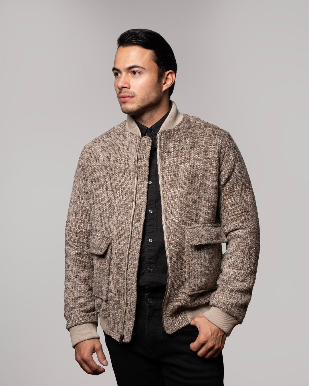 CHAQUETA CHELSEA BOMBER  TAUPE