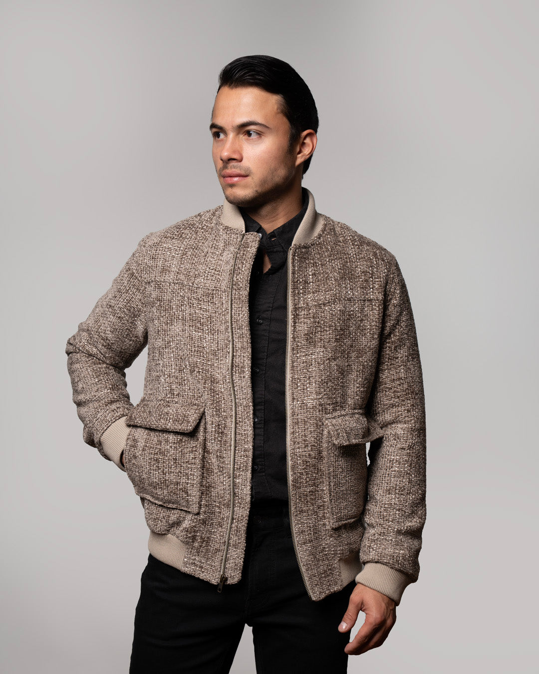 CHAQUETA CHELSEA BOMBER  TAUPE