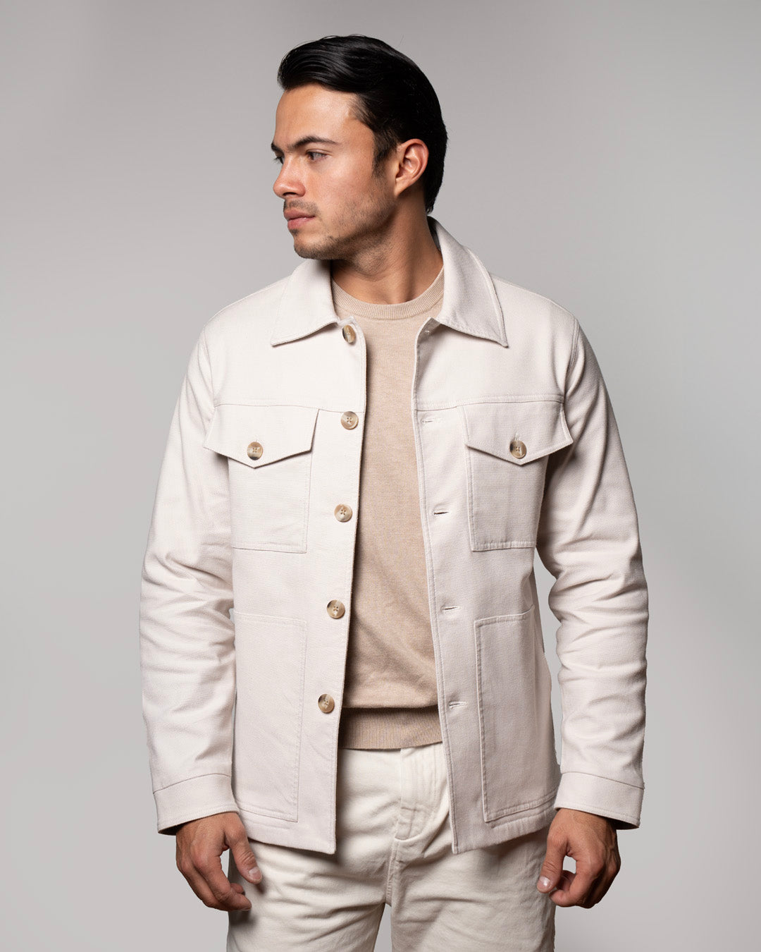CHAQUETA AVENUE ALABAMA DRIL BEIGE