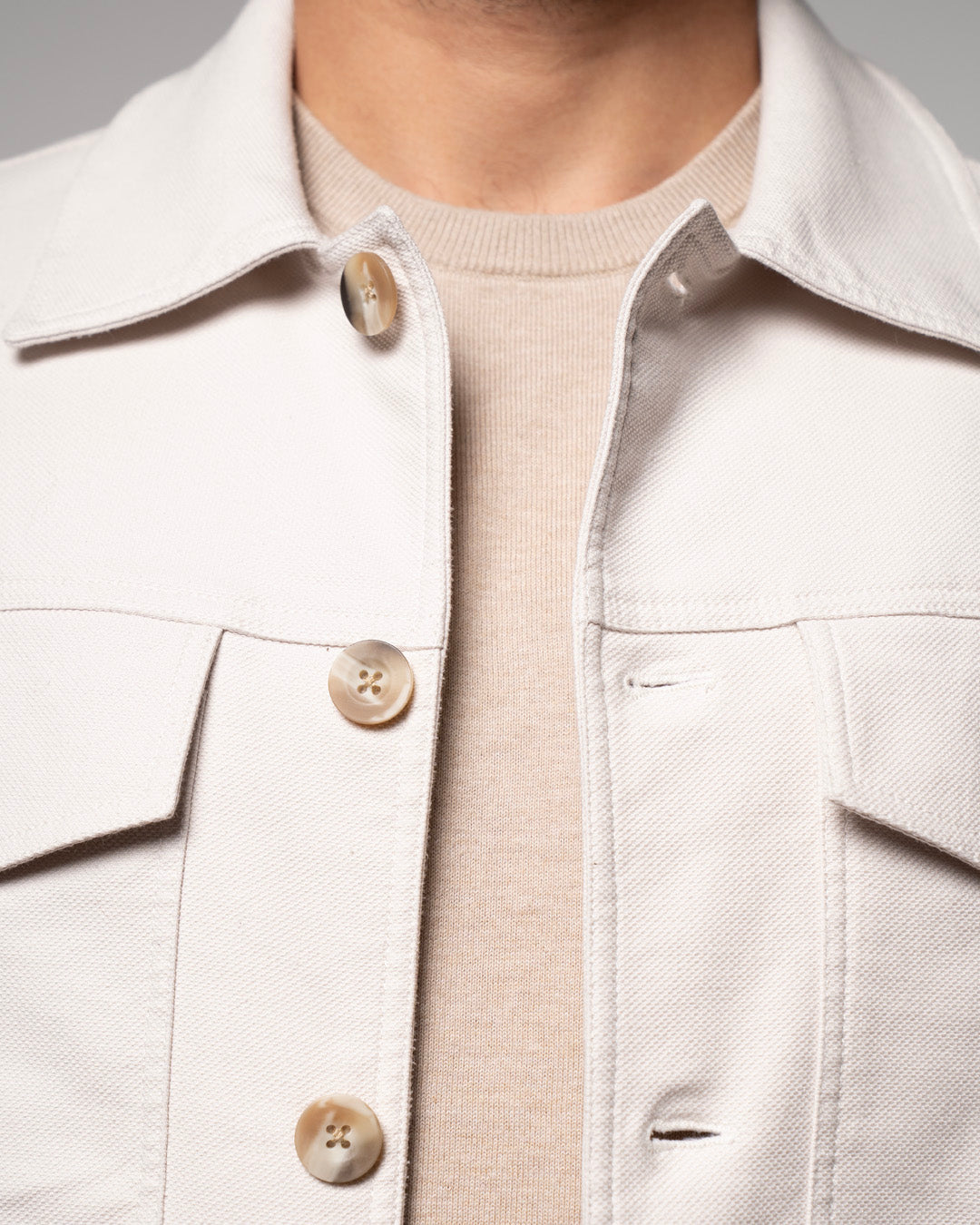 CHAQUETA AVENUE ALABAMA DRIL BEIGE