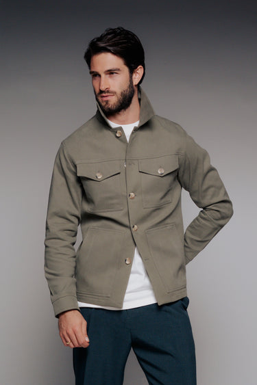 CHAQUETA AVENUE ALABAMA DRIL VERDE MILITAR