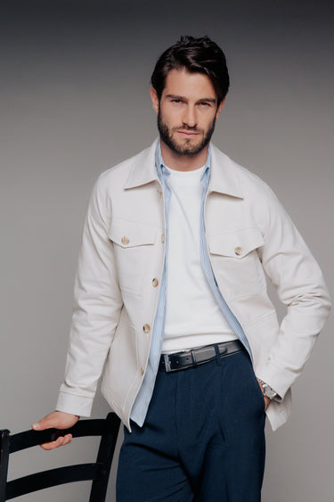 CHAQUETA AVENUE ALABAMA DRIL BEIGE