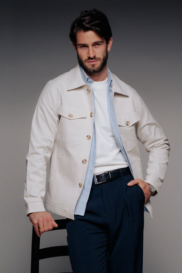 CHAQUETA AVENUE ALABAMA DRIL BEIGE
