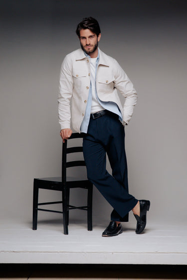 CHAQUETA AVENUE ALABAMA DRIL BEIGE