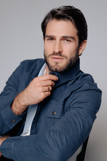 HUDSON SOBRE CAMISA  AZUL NAVY