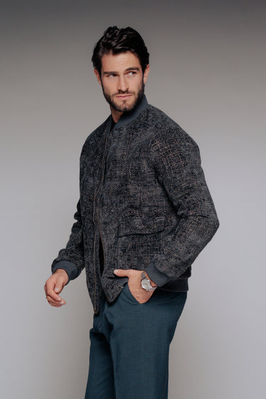 CHAQUETA CHELSEA BOMBER  GRIS